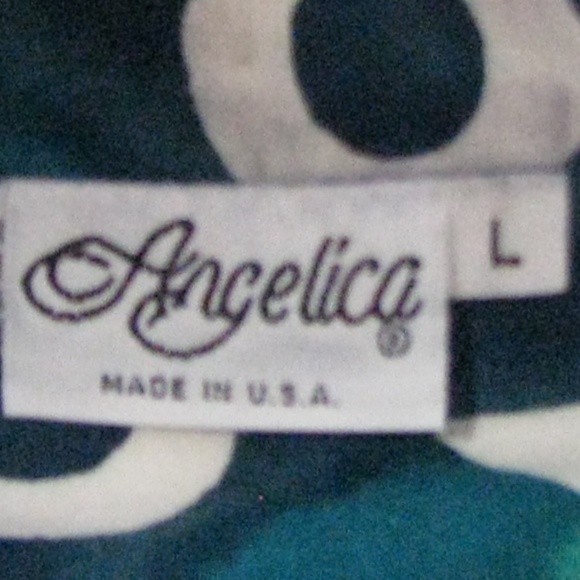 Vintage Angelica Hawaiian Shirt Made in USA - Picture 3 of 4